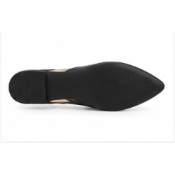 Flat ballerina shoe with a strap